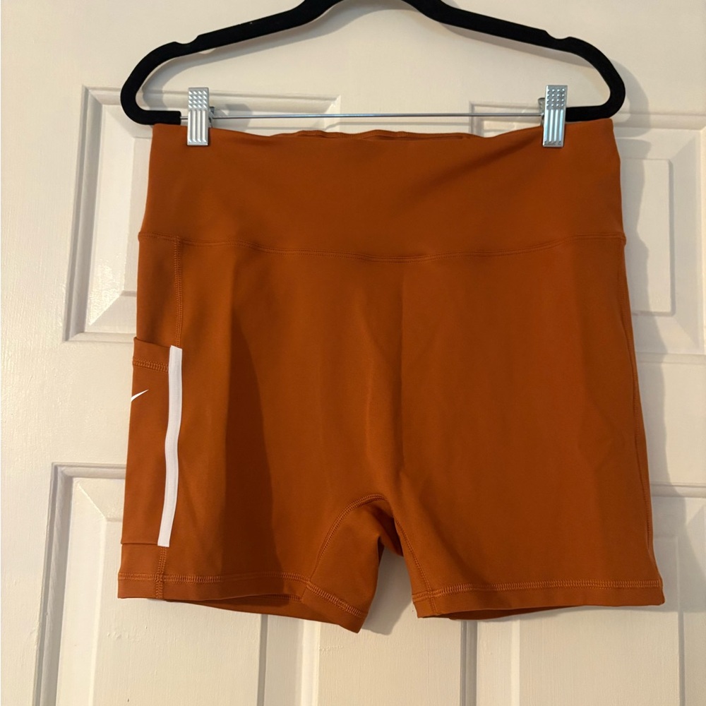 Nike Women's Rust Orange Bike Shorts *Texas Longhorns color